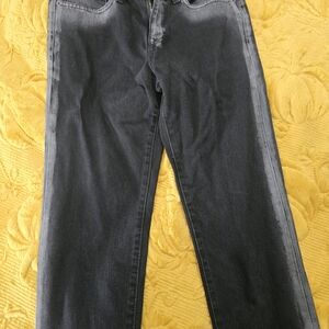 Black Washed Jeans - Classic Straight Fit